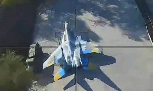 UAV Lancet trước khi tấn công Mig-29 của Ukraina gần Krivoy Rog, Ukraina. Ảnh: X (Twitter)