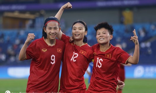 Tuyển nữ Việt Nam hướng đến tấm vé vào tứ kết ASIAD 19 với suất dành cho 1 trong 3 đội nhì bảng có thành tích tốt nhất. Ảnh: VFF