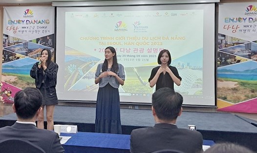 Chương trình giới thiệu du lịch Đà Nẵng tại Hàn Quốc. Ảnh: Sở Du lịch Đà Nẵng