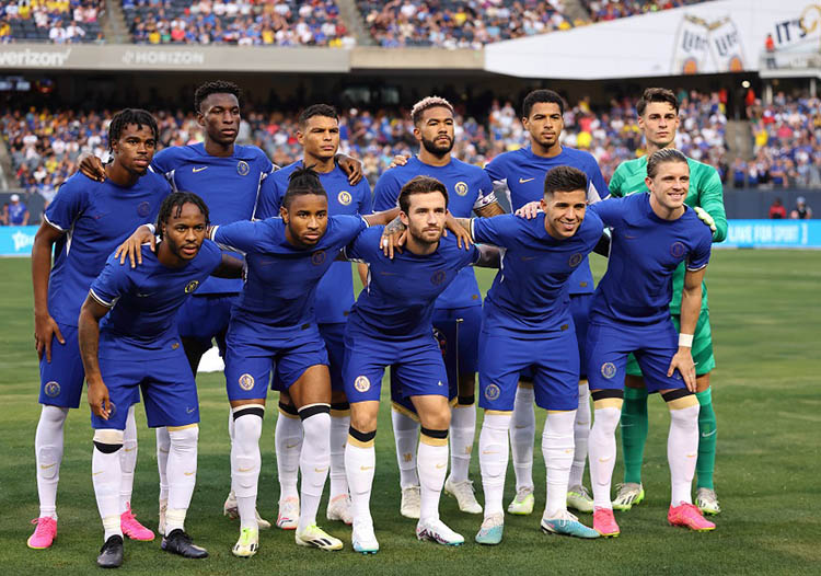 Đội hình trong mơ của Chelsea ở tour du đấu hè đã không thể tái hiện ở giai đoạn đầu mùa giải. Ảnh: AFP