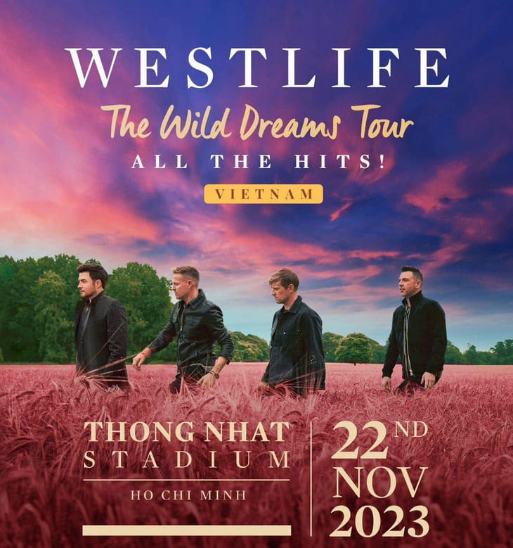 Westlife sẽ tổ chức concert ở TP HCM trong tháng 11 tới. Ảnh: Facebook