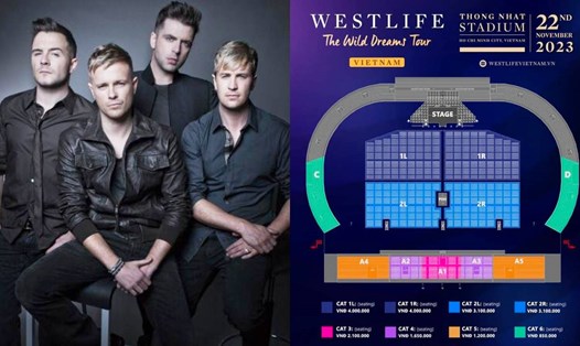 Vé đêm diễn của Westlife tại Việt Nam đã bán hết. Ảnh: Ban tổ chức