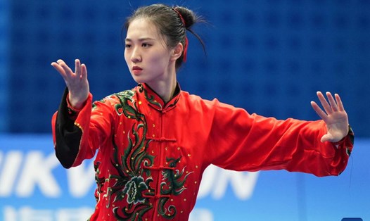 Tong Xin giành huy chương vàng ASIAD 19. Ảnh: Xinhua