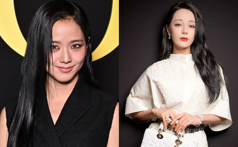 Jisoo Blackpink và Địch Lệ Nhiệt Ba tham dự show diễn của thương hiệu Dior. Ảnh: Dior