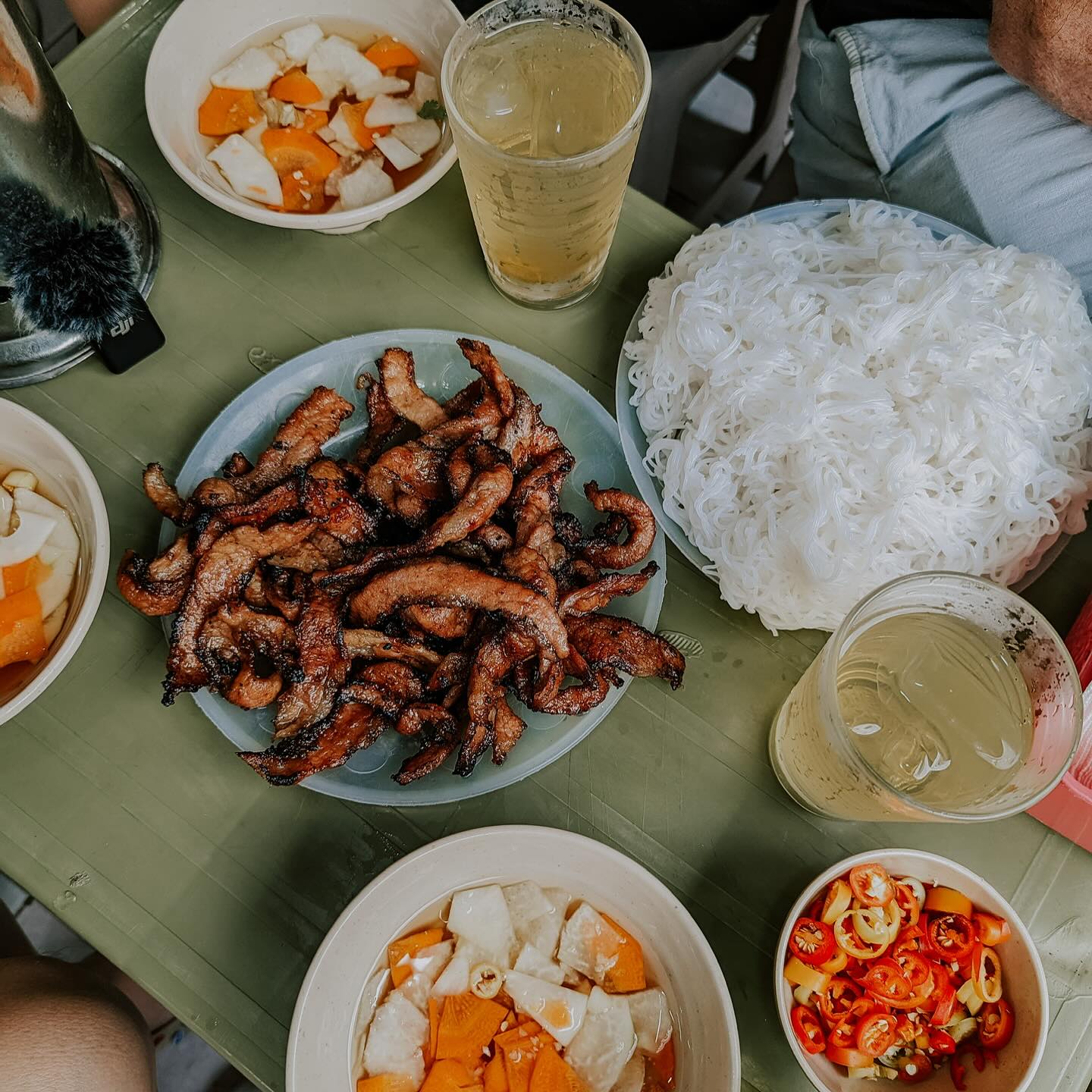 Món bún chả. 