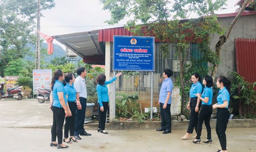 Công trình chào mừng Đại hội Công đoàn tỉnh Tuyên Quang lần thứ XVII của LĐLĐ huyện Sơn Dương.