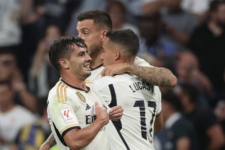 Diaz phải tận dụng cơ hội để tranh suất đá chính cùng Bellingham. Ảnh: CLB Real Madrid