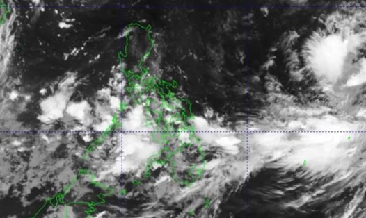 Ảnh vệ tinh áp thấp gần Philippines hồi 8h30 ngày 28.9.2023. Ảnh: PASAGA
