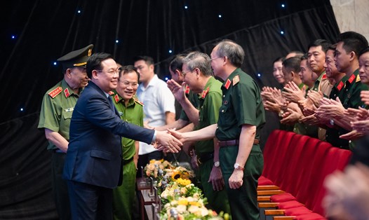 Chủ tịch Quốc hội Vương Đình Huệ tham dự tại buổi lễ phát động. Ảnh: Hải Nguyễn