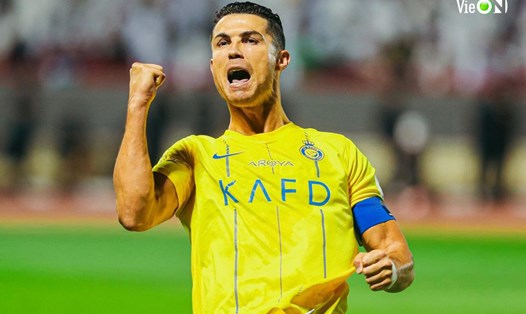 Ronaldo ghi bàn và kiến tạo giúp Al-Nassr thắng trận. Ảnh: VieON