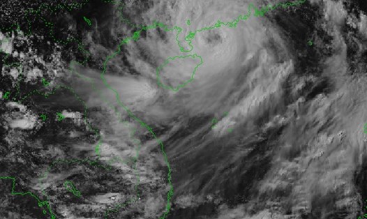 Hình ảnh bão số 1 Talim ảnh hưởng đến nước ta hồi tháng 7. Nguồn: Trung tâm Dự báo KTTVQG.