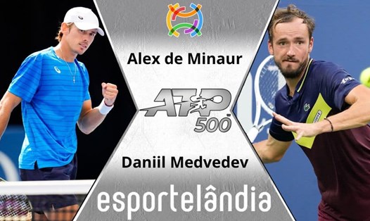 Daniil Medvedev (phải) thắng 5 trong 7 lần gặp Alex de Minaur trước đây. Ảnh: Esportelandia