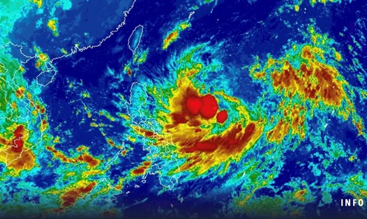 Bão mới hình thành ngoài khơi Philippines ngày 30.9 là bão Koinu và được dự báo có khả năng đi vào Biển Đông. Ảnh: PAGASA