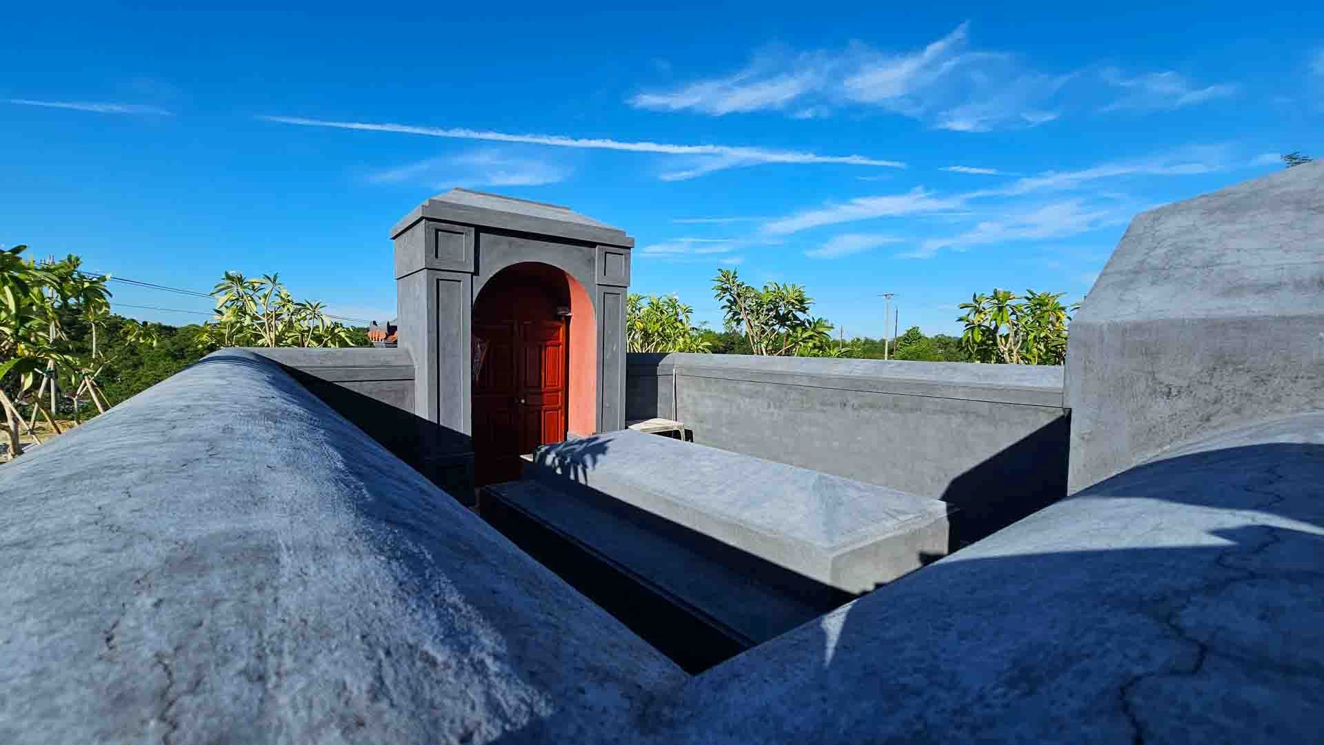 Phần tẩm mộ chính của khu mộ. 