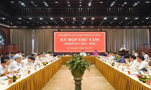Quang cảnh kỳ họp thứ 8 Hội đồng Lý luận Trung ương nhiệm kỳ 2021-2026. Ảnh: UBND tỉnh Hà Nam 