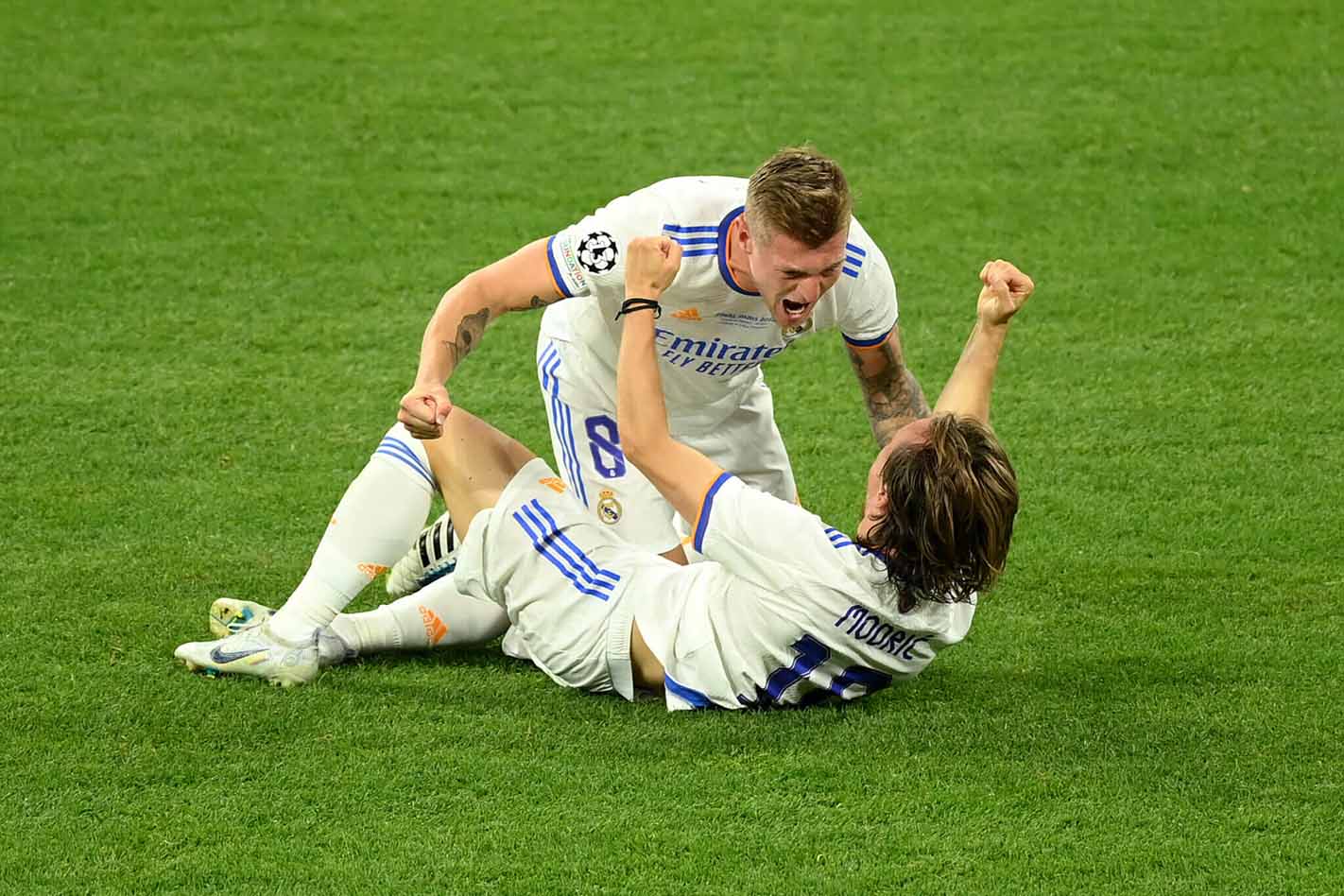 Modric và Kroos đang đi đến chặng cuối trong sự nghiệp ở Real Madrid. Ảnh: UEFA