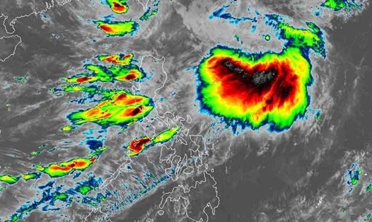 Ảnh vệ tinh bão Haikui ngày 4.9. Ảnh: PAGASA