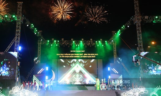 Trong sự kiện Tuần Du lịch Thanh Thủy - Mùa Thu năm 2023, công suất sử dụng phòng của Khu du lịch nước khoáng nóng Thanh Thủy ước đạt trên 90%. Ảnh: Tô Công