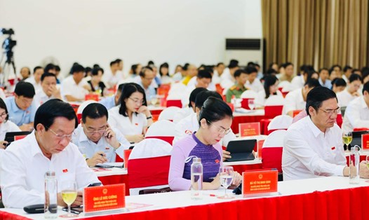 Các đại biểu tại kỳ họp HĐND tỉnh Nghệ An. Ảnh: Quỳnh Trang