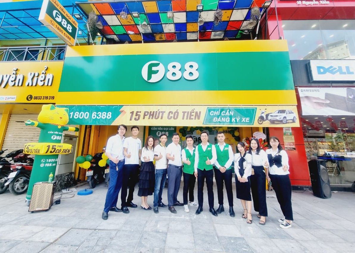 Phòng giao dịch thứ 800 của F88 tại Nguyễn Xiển, Thanh Xuân, Hà Nội. Nguồn: F88