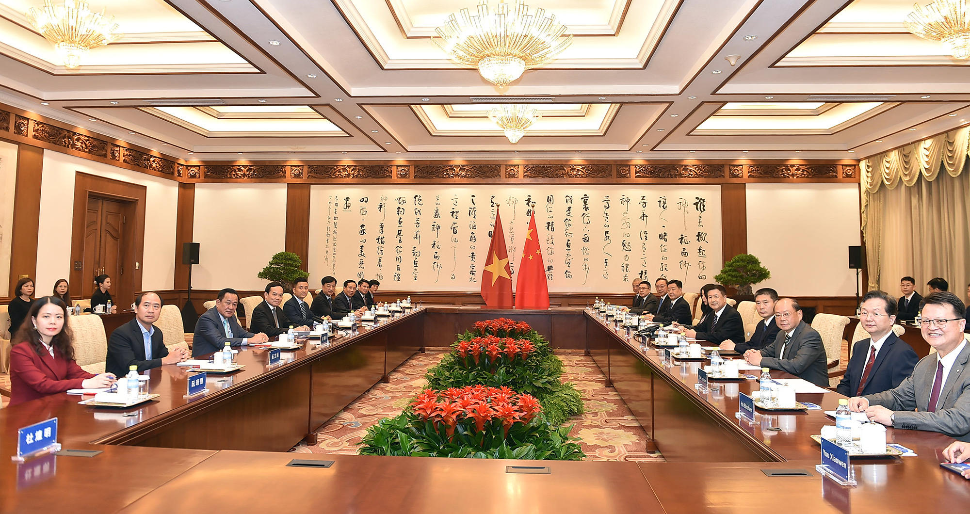 Phó Thủ tướng Trần Lưu Quang bày tỏ vui mừng nhận thấy hợp tác về phòng, chống ma túy giữa Việt Nam và Trung Quốc không ngừng được đẩy mạnh, đa dạng về nội dung, hình thức hợp tác và đã đạt được nhiều kết quả quan trọng. Ảnh: VGP