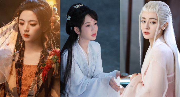 Dương Siêu Việt, Dương Tử, Địch Lệ Nhiệt Ba đều có phim lên sóng dịp hè vừa qua. Ảnh: VieON.