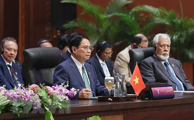 Thủ tướng Chính phủ Phạm Minh Chính khẳng định, quan hệ Đối tác chiến lược và hợp tác toàn diện ASEAN - Hàn Quốc tiếp tục được đẩy mạnh. Ảnh: TTXVN