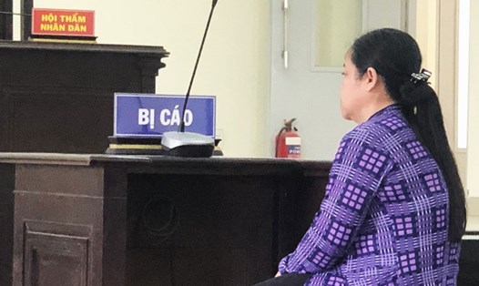Bị cáo Lê Thị Phương tại phiên tòa ngày 6.9. Ảnh: An Long