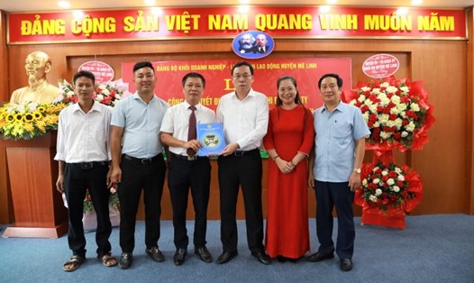 Liên đoàn Lao động huyện Mê Linh trao Quyết định thành lập Công đoàn cơ sở Khối doanh nghiệp huyện (ảnh minh hoạ). Ảnh: Hồng Tâm