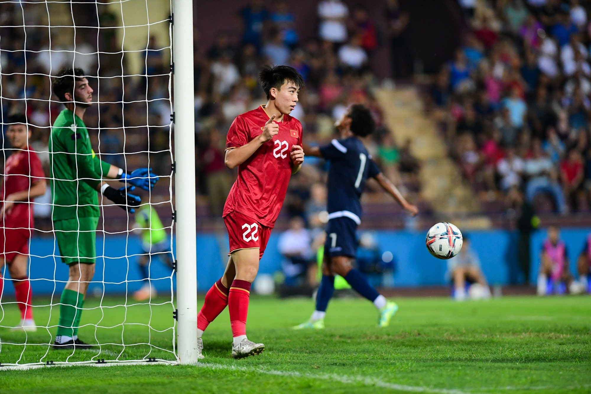 U23 Việt Nam ghi 6 bàn thắng nhưng cũng bỏ lỡ rất nhiều cơ hội nguy hiểm. Ảnh: Lâm Thoả