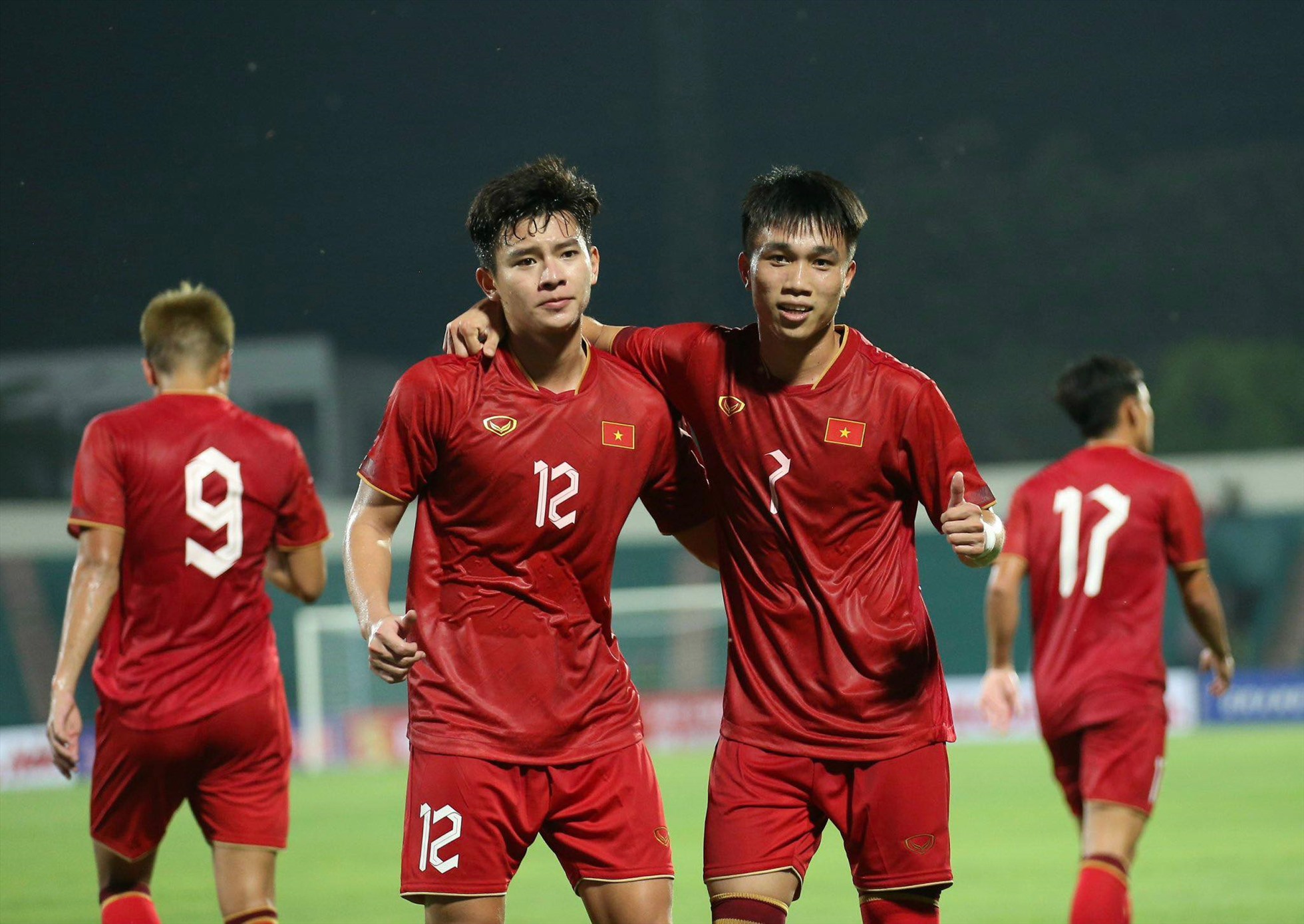 U23 Việt Nam thắng đậm U23 Guam ngày ra quân vòng loại U23 châu Á 2024. Ảnh: Minh Dân