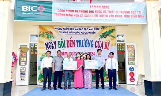 BIC tài trợ hệ thống lọc nước và khu vui chơi cho trẻ em có hoàn cảnh khó khăn tại Bình Định. Nguồn: BIC
