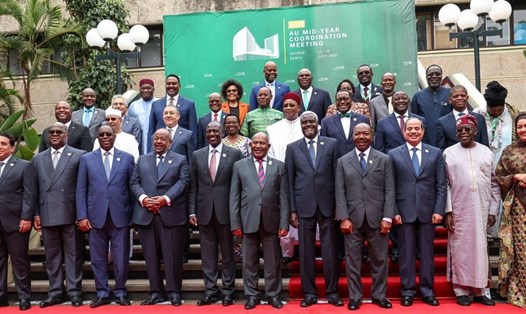 Các nhà lãnh đạo Liên minh châu Phi trong cuộc họp ở Nairobi, Kenya. Ảnh: State House of Kenya