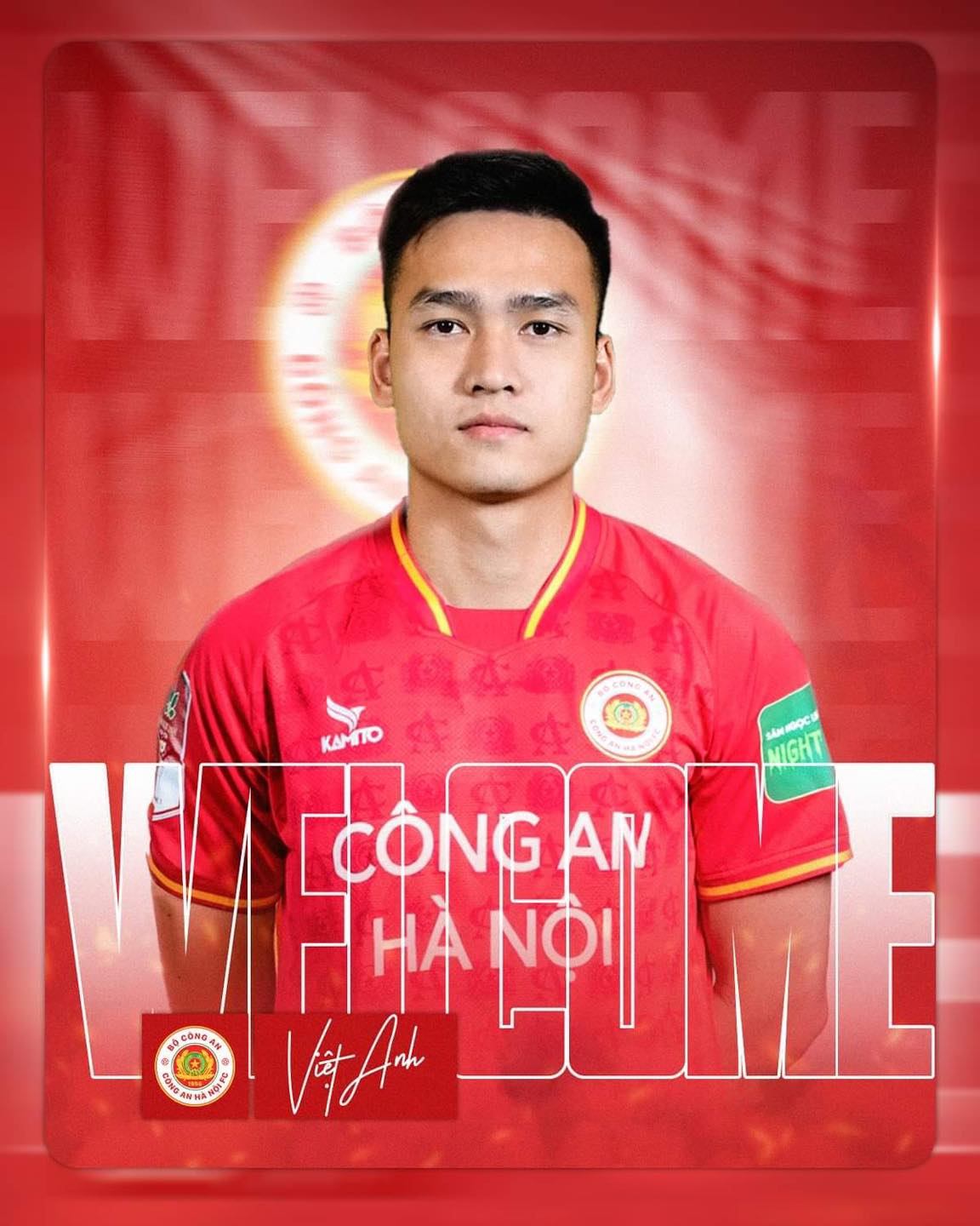 Bùi Hoàng Việt Anh gia nhập Công an Hà Nội. Ảnh: CAHN FC