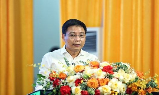Bộ trưởng Bộ Giao thông Vận tải Nguyễn Văn Thắng phát biểu. Ảnh: Hiếu Anh