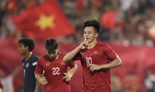 U23 Việt Nam hướng đến mục tiêu giành chiến thắng trước U23 Yemen. Ảnh: Minh Dân