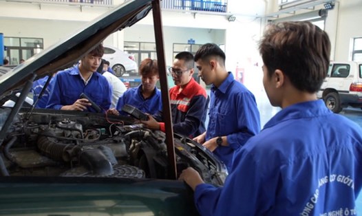 Ninh Bình tăng cường đào tạo nghề cho công nghiệp hỗ trợ. Ảnh: Trường Nguyễn