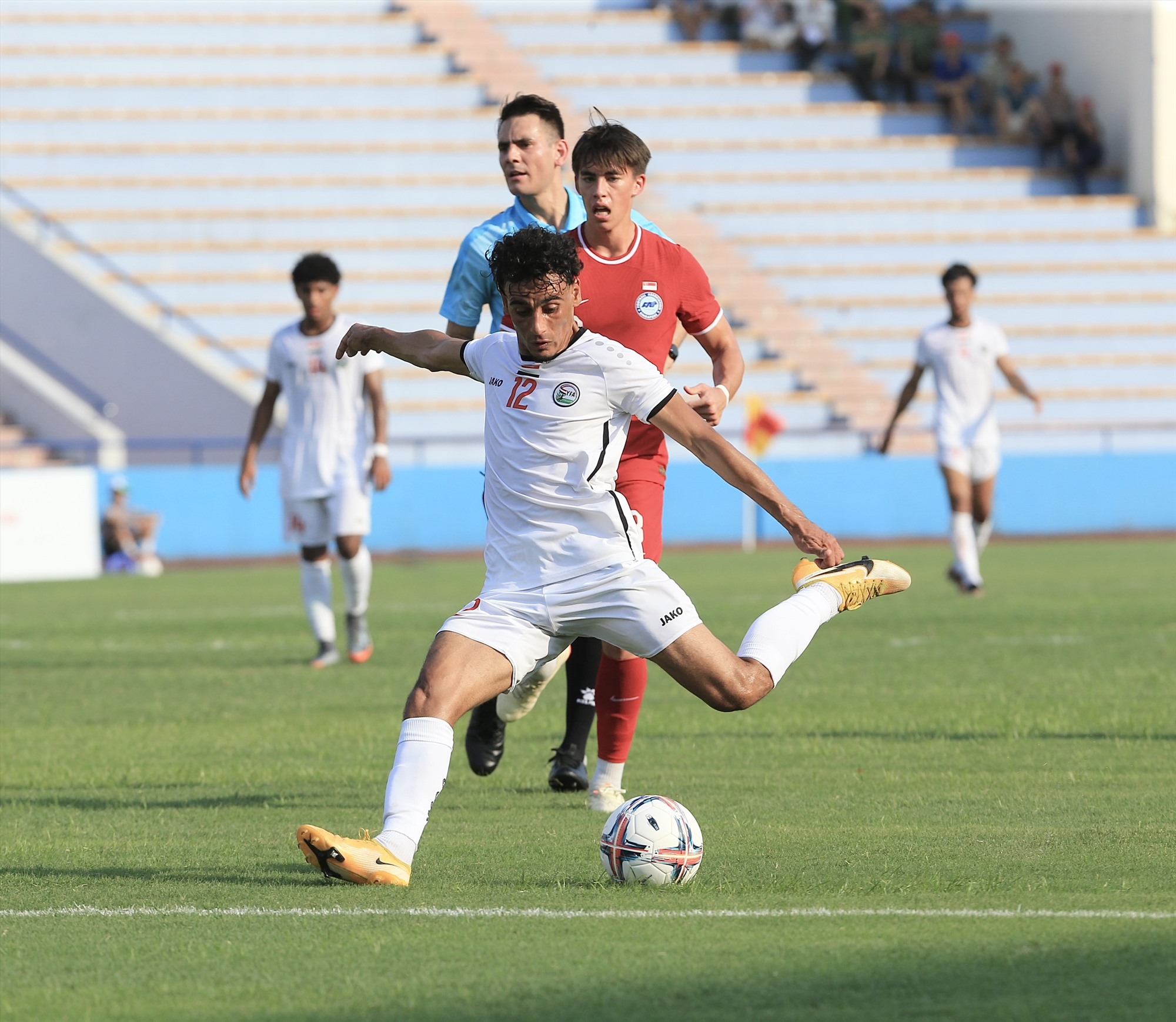 U23 Yemen được đánh giá là đối thủ lớn nhất của U23 Việt Nam. Ảnh: Đức Cường