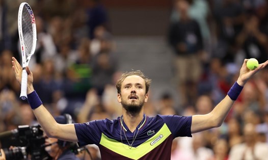 Daniil Medvedev đòi nợ thành công trước Carlos Alcaraz. Ảnh: US Open