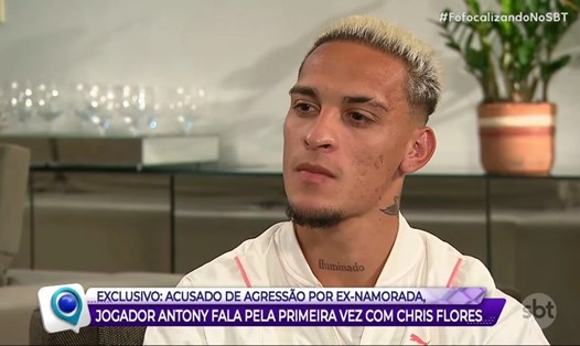 Antony mới có cuộc chia sẻ về cáo buộc hành hung bạn gái trên show truyền hình ở Brazil. Ảnh cắt từ video