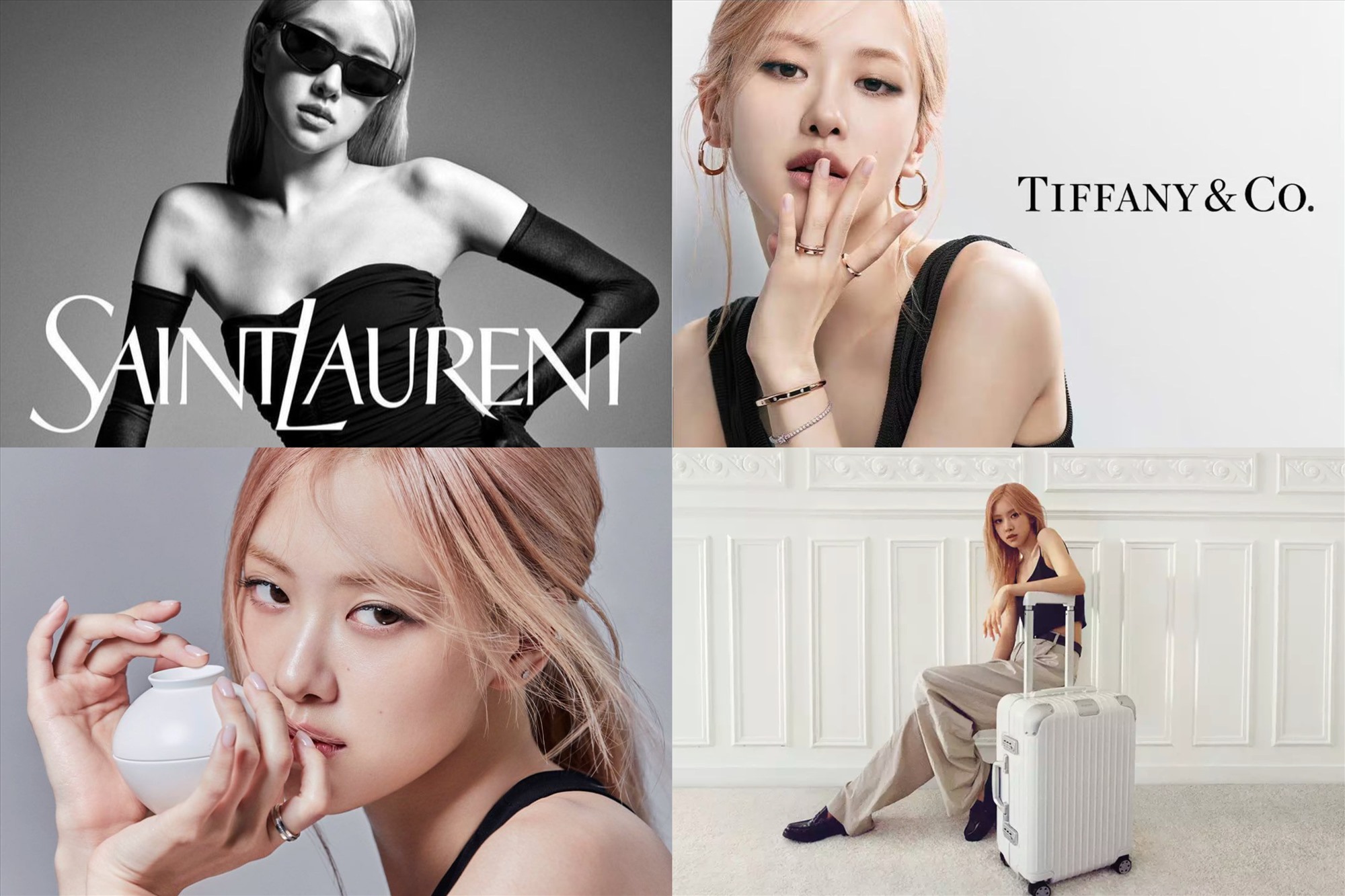 Rosé (Blackpink) làm người mẫu cho 4 chiến dịch toàn cầu của các thương hiệu cao cấp. Ảnh: Allkpop