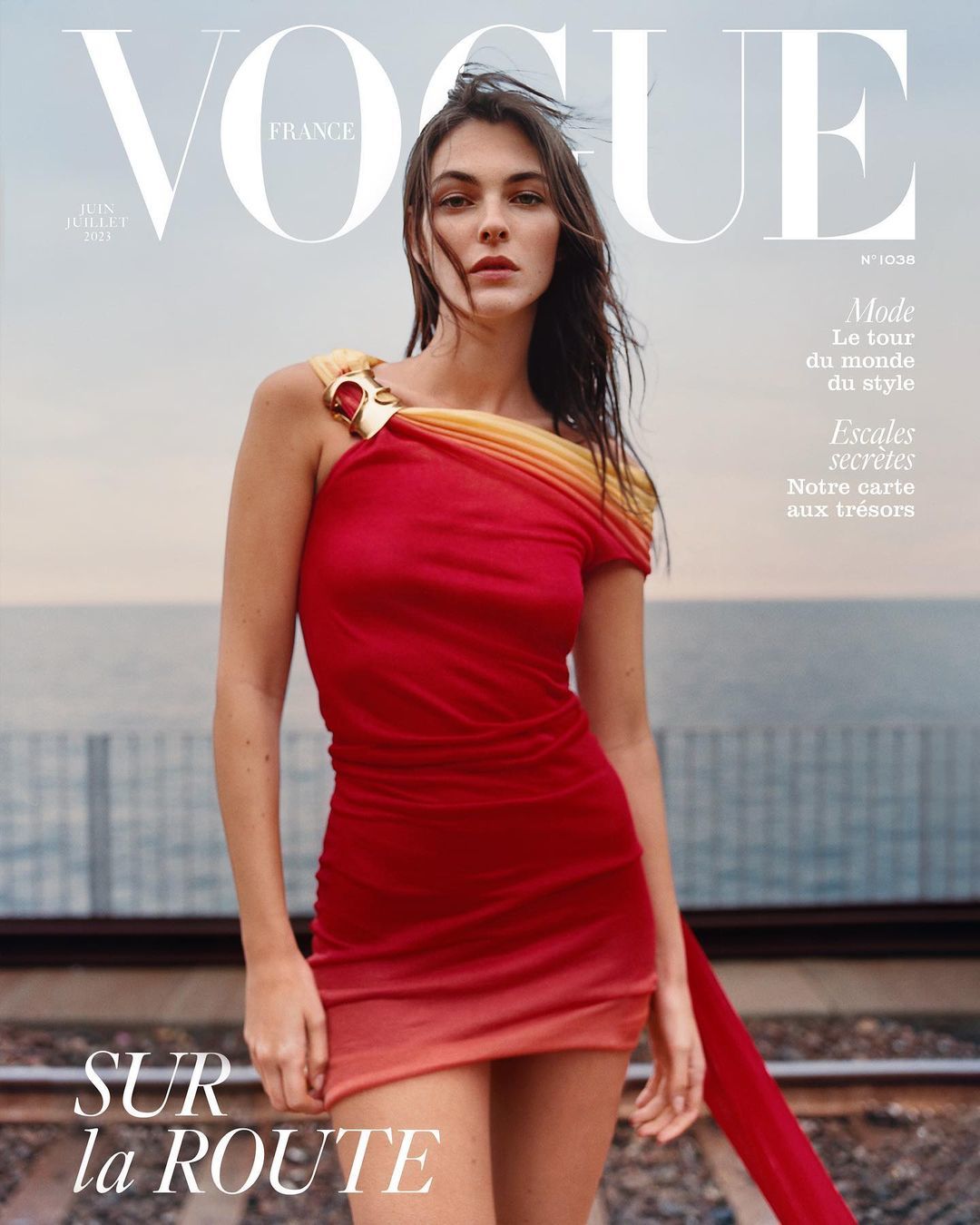 Vittoria Ceretti xuất hiện trên trang bìa Vogue. Cô không nổi tiếng toàn cầu như Bella Hadid, Kendall Jenner nhưng được nhiều thương hiệu lớn quan tâm. Ảnh: Vogue