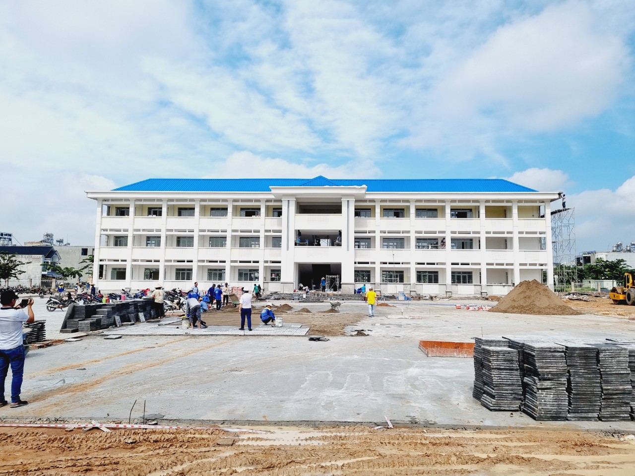 Trường tiểu học Suối Trầu trong khu tái định cư sân bay Long Thành. Ảnh: Hà Anh Chiến
