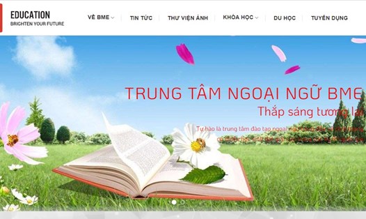 Hệ thống trung tâm ngoại ngữ Bình Minh (BME) được nhiều người biết đến. Ảnh: Chụp màn hình.