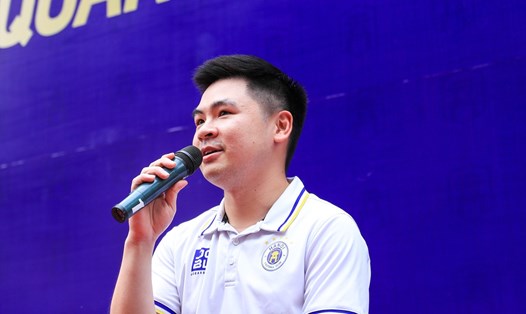 Chủ tịch Đỗ Vinh Quang của câu lạc bộ Hà Nội. Ảnh: Minh Dân