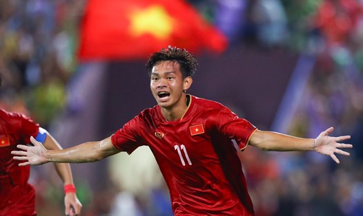 Bùi Vĩ Hào ghi bàn duy nhất giúp U23 Việt Nam đánh bại U23 Yemen. Ảnh: Minh Dân