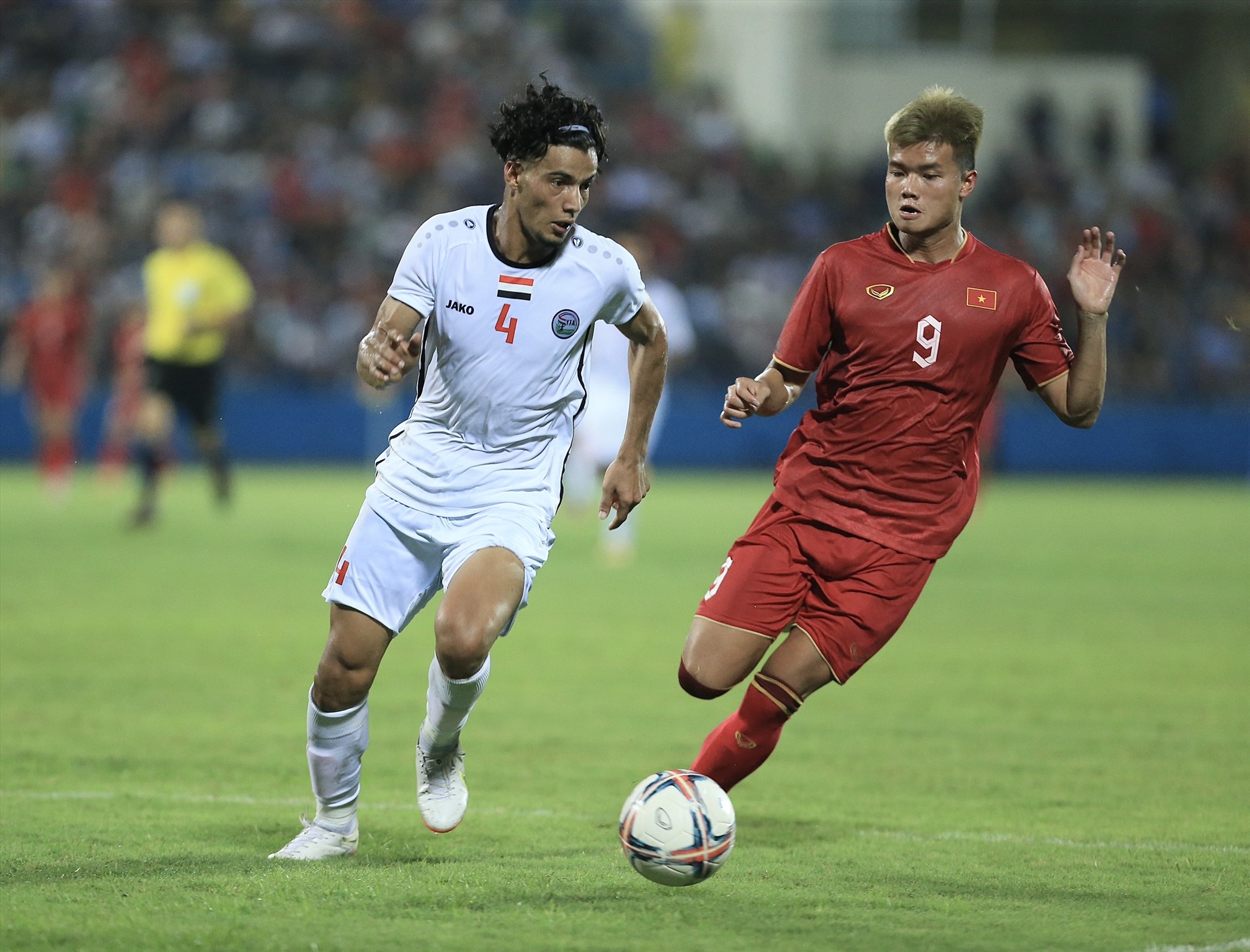 U23 Yemen có đấu pháp hợp lý trước U23 Việt Nam. Ảnh: Minh Phong