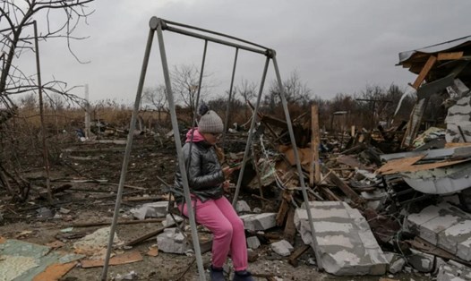 Một khu dân cư ở Odesa, Ukraina bị hư hại nặng nề do cuộc tấn công của Nga, ngày 1.1. Ảnh: Reuters