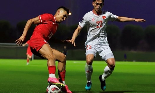 Tuyển Việt Nam thua Kyrgyzstan 1-2 trong trận giao hữu trước thềm Asian Cup. Ảnh: LĐBĐ Kyrgyzstan