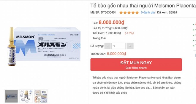 Cẩn trọng khi tự ý sử dụng tế bào gốc từ nhau thai người